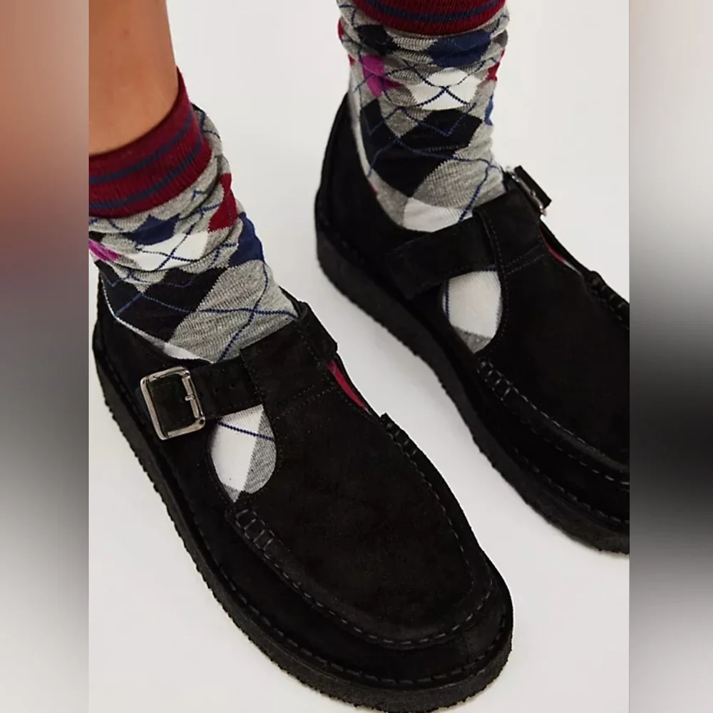 Clarks Originals Nomad T Bar Black Suede Size 8.5 - Picture 10 of 12